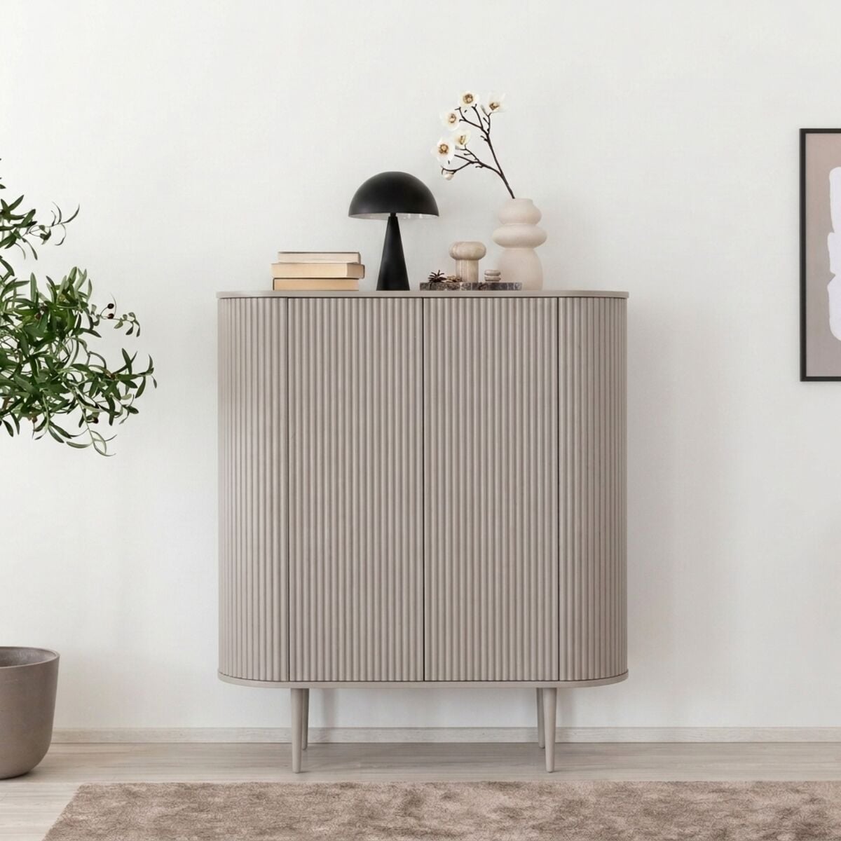 Ranua by Veke Taimi kaappi 111x41x127,5 cm taupe